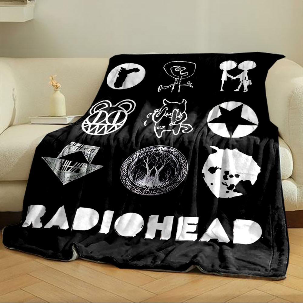 Radiohead Logo Art Blanket for all seasons blanket lunch break throw gift