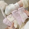 Female Winter Plus Velvet Plus Warm Lovely Cartoon Home Sleeping Floor Tube Socks