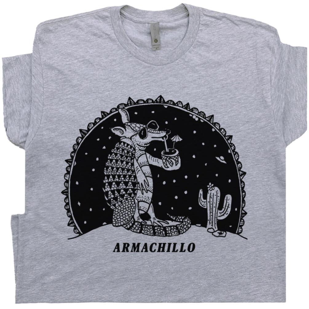 Armadillo T Shirt Funny Beer Ufo Alien Armachillo Jackalope Tequila Bigfoot Tee