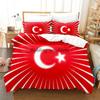 Комплект постельного белья с изображением флага Турции, односпальная кровать, двуспальная кровать размера «king-size», комплект постельного белья для детей, комплект пододеяльников с 3D-принтом