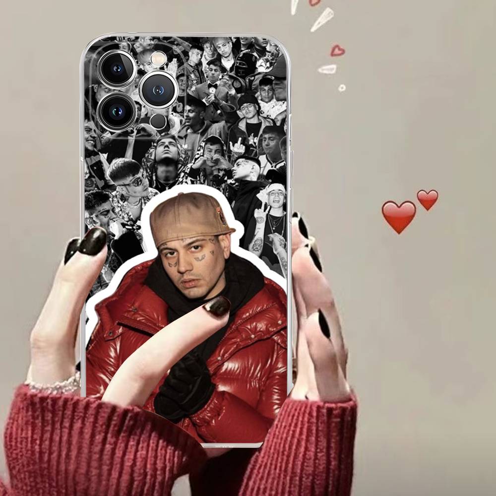 Fashion Rapper DUKI TPU Silicone Case for IPhone 11 12 13 14 15 16 17 Pro Max Shockproof Clear Back Cover