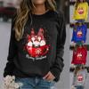 Christmas Pullover Casual Fashion Women's Streetwear Sweatshirt Print Hooded Long-Sleeved Women's Hoodies Sweatshirts
