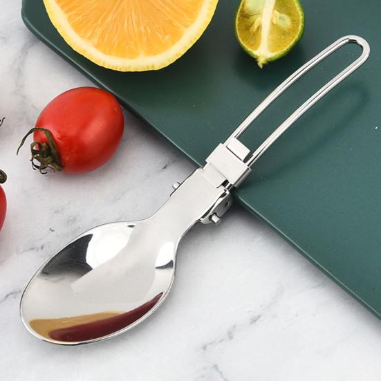 Набор складных ложек из нержавеющей стали, набор ножей для вилок, складная ручка, нержавеющие столовые приборы для кемпинга, пикника, кухни, на открытом воздухе