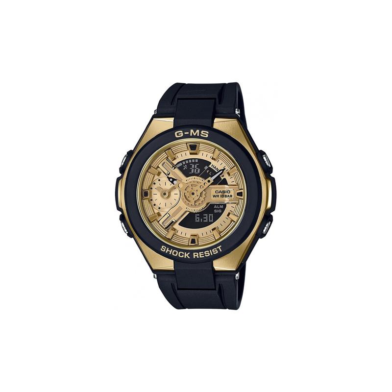 Casio CASIO BABY-G серия световая энергия модные водонепроницаемые часы золотой безель солнечная японские и корейские часы женские часы кварцевый механизм MSG-400G-1A2JF