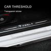 4 шт. Защита порогов автомобиля Прозрачная декоративная 3D наклейка Для Tesla Model 3 Model S Model X Model Y Roadster Bonina Coil