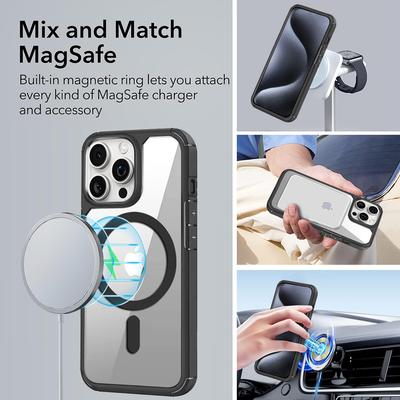 Для iPhone 13 Pro Max Магнитный чехол ТПУ+Акрил Задняя крышка телефона Совместим с MagSafe