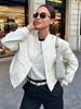 Vintage Solid Long Sleeve Bomber Jacket Spring Women Casual Coats Streetwear 2023 Female Elegant Lapel Zipper Jakcet