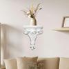 3D Wall Decor Shelf for Bedroom with Retro Design Small Statue Holder And Trinket Support