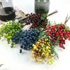1 букет искусственных ягод, долговечная реалистичная имитация ягоды для рождественского зимнего украшения