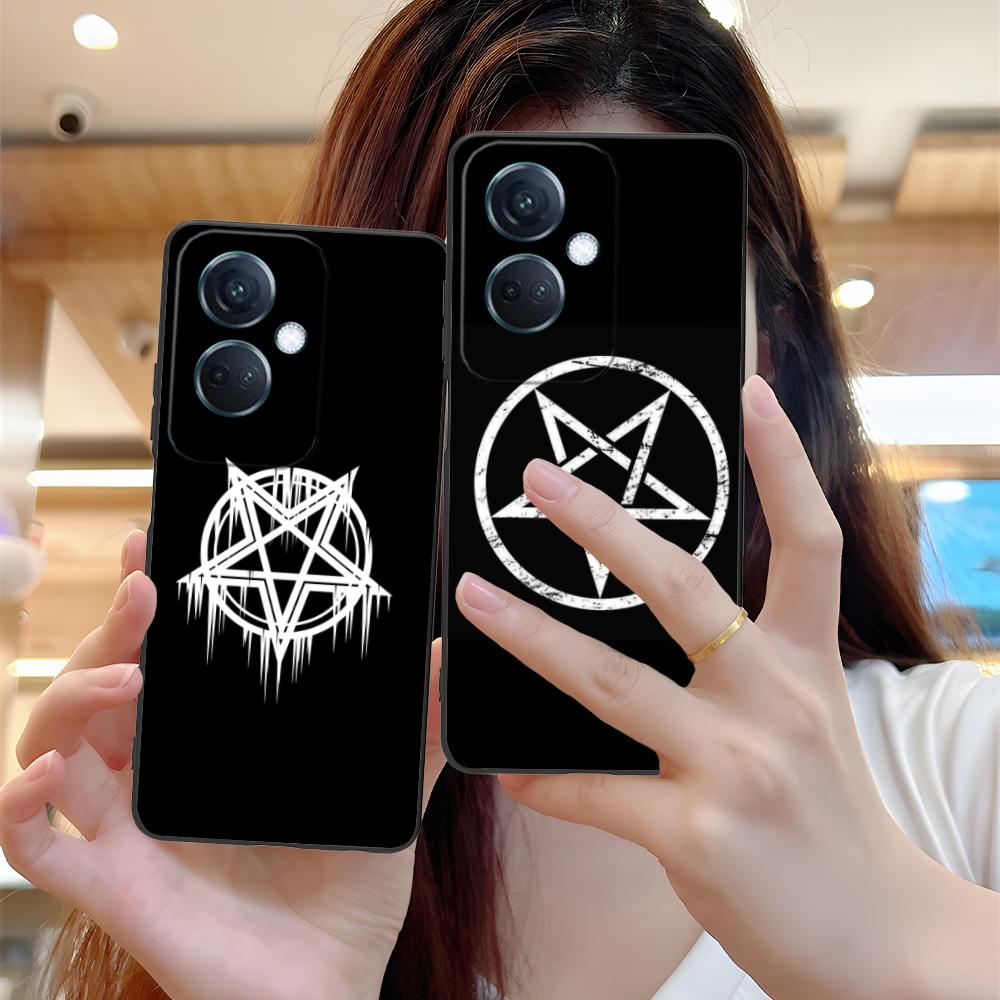 Aesthetic Pentagram Phone Case for OPPO Find X9 X8 X7 X6 X5 X3 X2 Plus s Pro Ultra Lite Soft TPU Shockproof Cover
