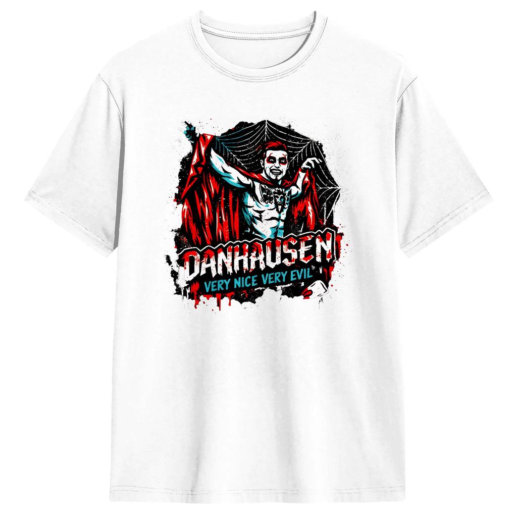 Mens Very Nick Very Evil Danhausen Wrestling T Shirts 100 Cotton Tops Fashion Short Sleeve Crew Neck Tee Shirt Summer TShirt