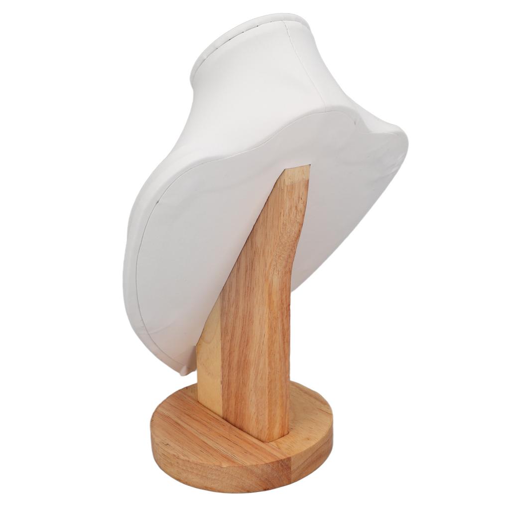 Necklace Display Holder Multipurpose Elegant Wood Jewelry Bust Stand for Home Jewelry Store Trade