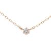 K10 Pink Gold Diamond Skin Necklace L&CO 0.05ct 63-7871