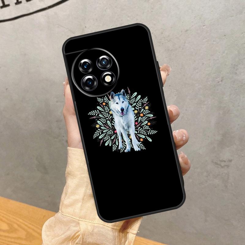 Alaskan Siberian Husky Dog Case For OnePlus 8 9 10 Pro 15 13 12 11 13T 13R 12R 10T 8T Nord CE 5 2 3 4 Lite N20 N30 Cover
