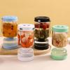 Hourglass Shape Pickle Olive Container Perforated Vegetable Dehydrator Jar  Canned Fruit