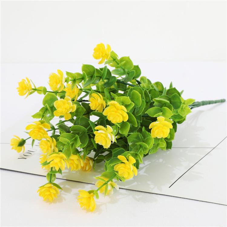 6 Bundles Artificial Flowers UV Resistant Fake Plants Faux Plastic for Indoor Outdoor Hanging Plants Garden Porch Window Box Home Wedding Decor