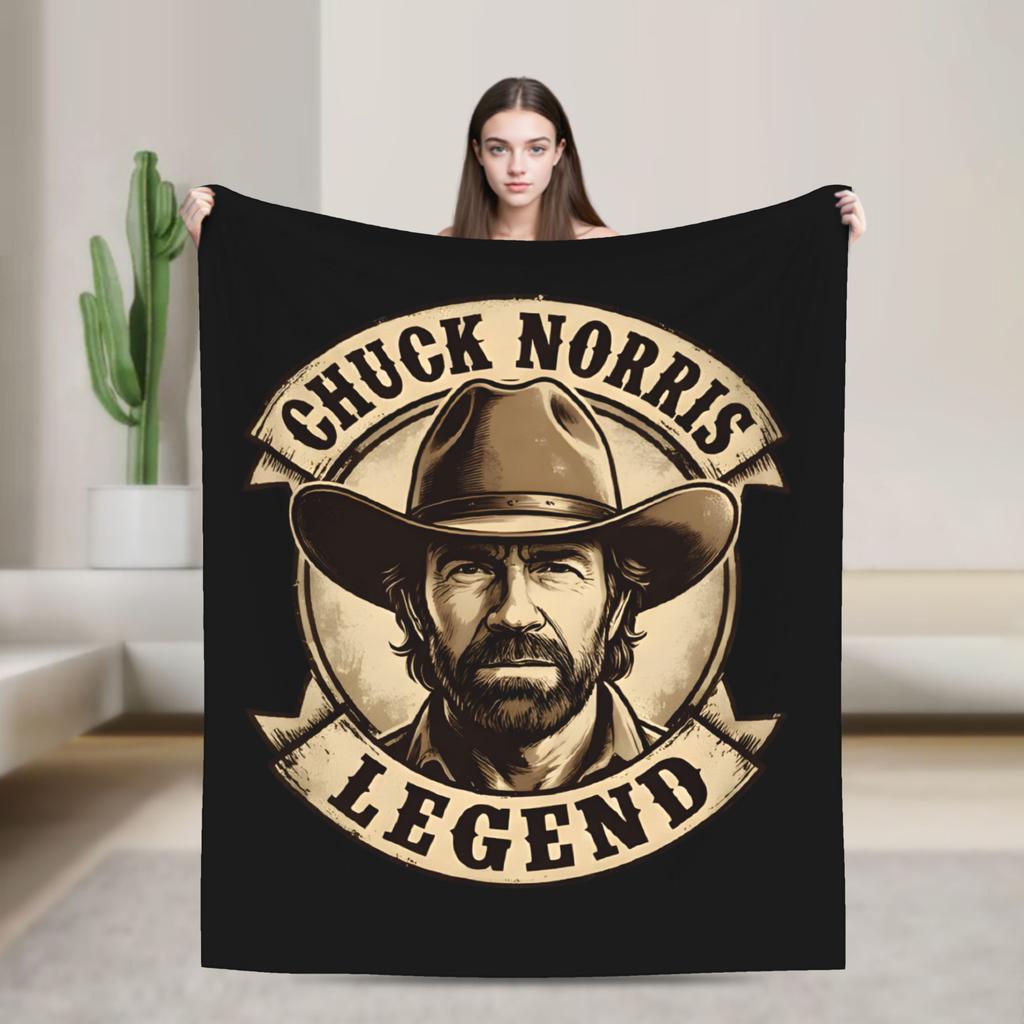 Chuck Norris Velvet Throw Blanket Blanket for Bedding Office Lightweight Thin Quilt,