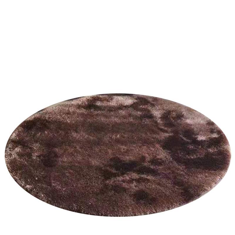 Круглый шелковый коврик для журнального столика в гостиной с рисунком «тай-дай», плюшевый коврик для спальни с градиентом, коврик для компьютерного кресла