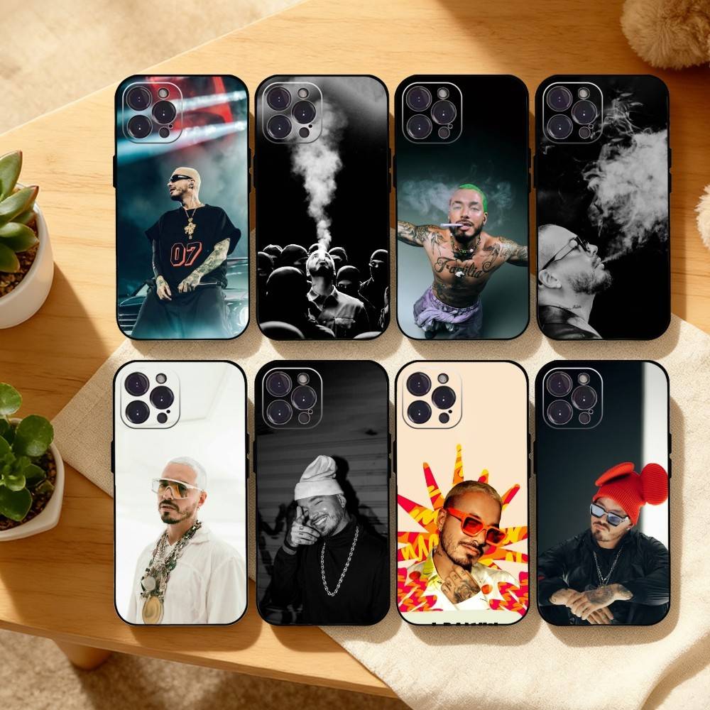 Крутой чехол для телефона J B-BalvinS для iPhone17,16,15,14,13,12,Plus,Pro Max, 5G Другие Мягкий черный чехол