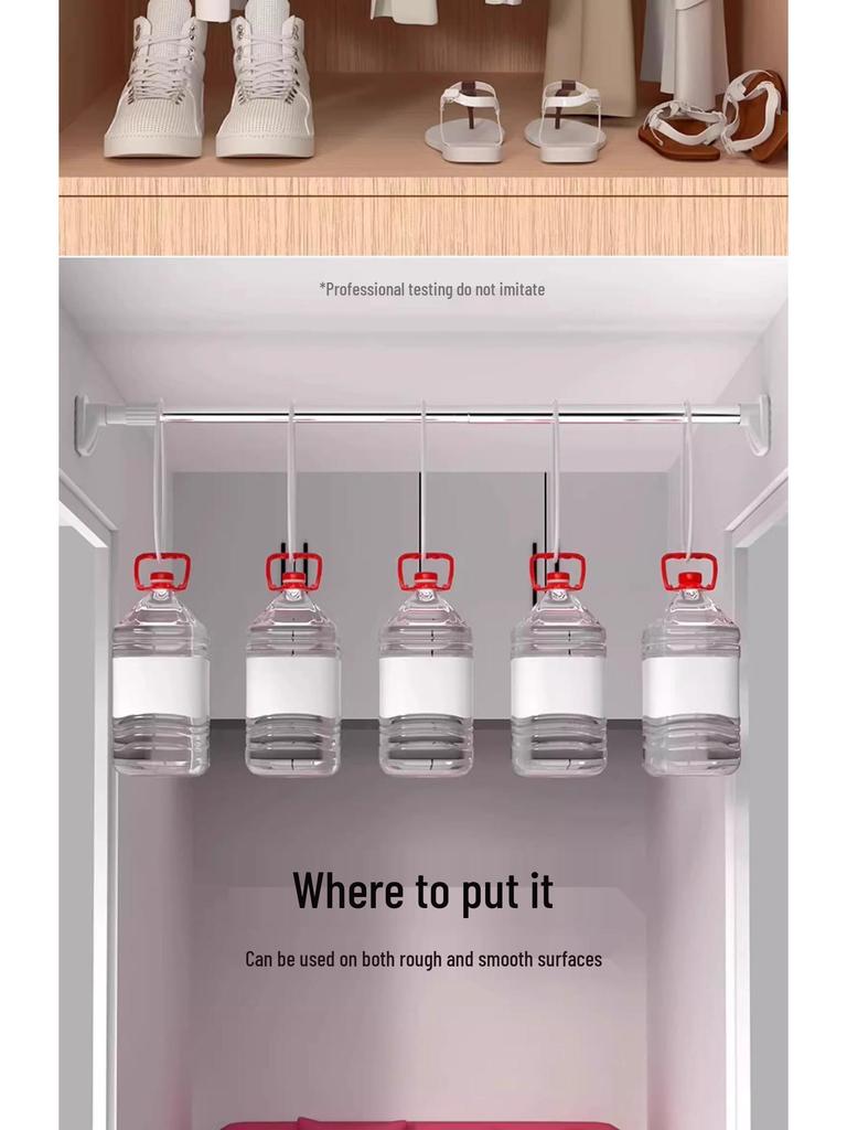 Retractable Punch-Free Clothes Drying and Curtain Rod for Balcony and Bathroom