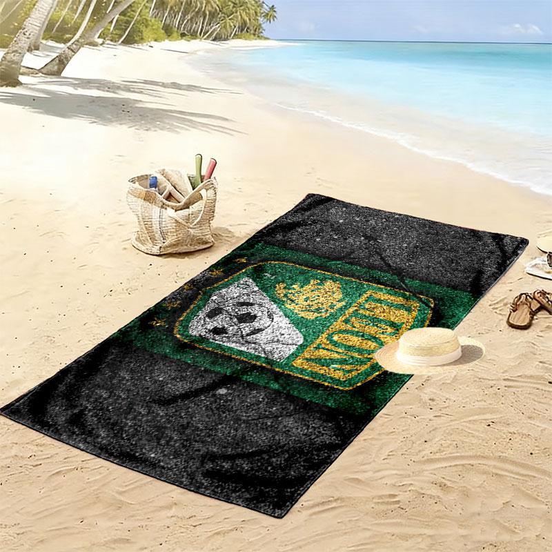 Leon FC Print Beach Towel, Large Soft Quick Dry Towel for Beach Camping Swimming