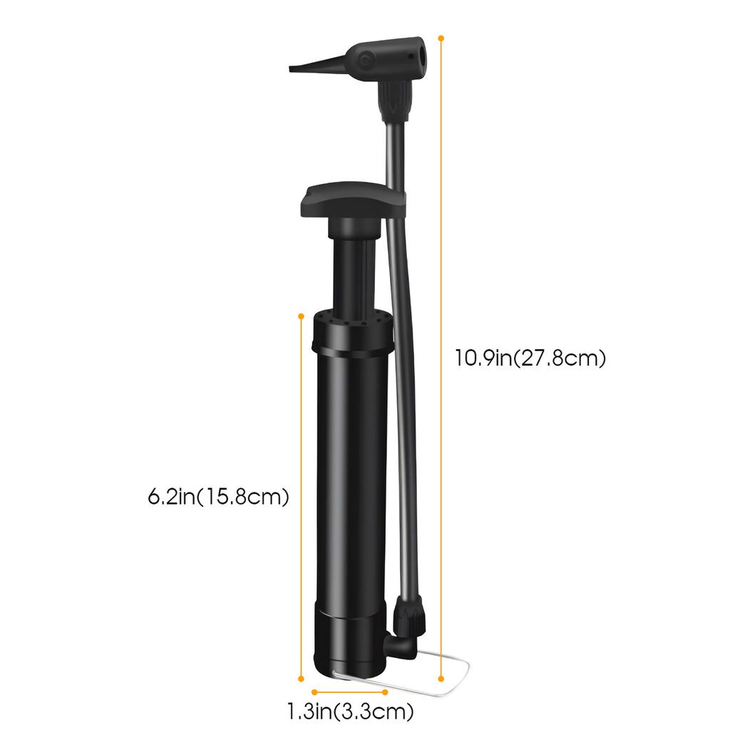 Manual Bicycle Air Pump Portable Bicycle Tire Air Pump Floor Air Pump Suitable for Bicycle Tires Ball Inflation