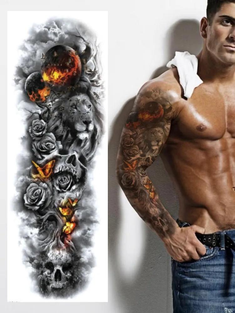 Men Arm Temporary S Sticker Fake Tatoo Hot 3D Art