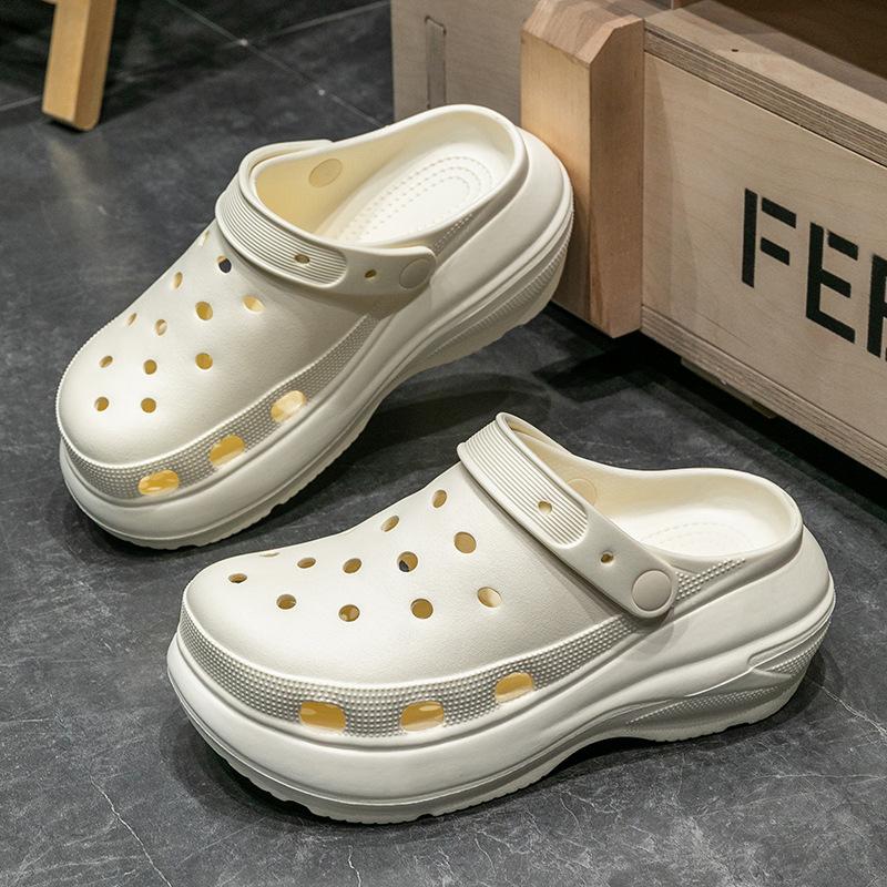 Hollow Out Chunky Platform Sandals Women Summer Thick Sole Eva Clogs Garden Shoes Woman Comfort Non Slip Beach Sandals