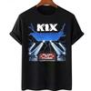 Горячая футболка с логотипом группы Kix Подарок для фанатов Черная Все размеры Футболка Унисекс Футболка