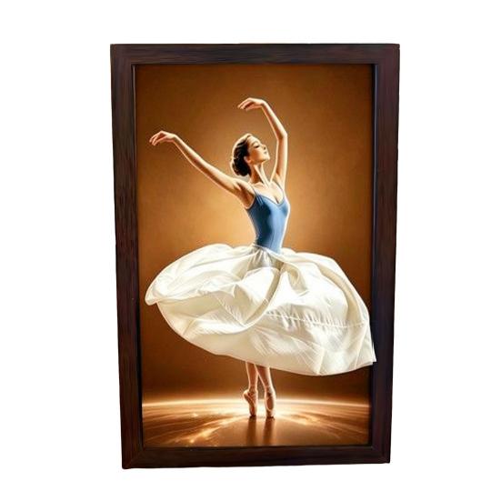 Walnut Wood Tissue Box, with Artistic Ballet Dancer Skirt Design, Multipurpose Paper Towel Holder for Home Decor Entryway Dining Table