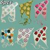 Elegant Knitted Triangle Scarf Headband for Women Fashion Girl Strawberry Versatile Pattern Hair Band Hair Accessory