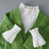 Fashion Shirt Fake Collar+Fake Sleeve Set for Women and Mens Cotton Half Shirt Detachable Collar Fake Cuff Decorative