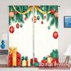 2pcs,Curtains Christmas Tree Ornaments Gifts_o (3) Popular Creative Curtains 100% Polyester Curtains All Seasons for Bedroom,