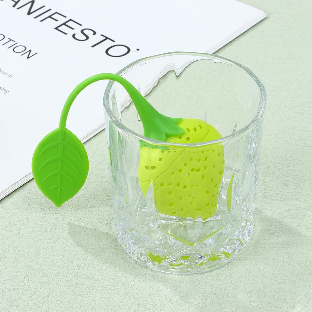 Firmly Filter Reusable Tea Bag Tea Infuser Silicone Tea Ball Coffee Filter Strawberry Teabag