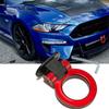JDM Red Sport Racing Car Fake Trailer Ring Tow Hook Trim Decoration Universal