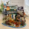 New Building Blocks Pier Bar Assembly Forest Wooden House Building Blocks Street View Ornament Children'S Puzzle Toy Gift