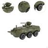 Friction Powered Pull Back Car Push and Go Truck Pretend Play Kids Armored Vehicle for 2 3 4 5 6