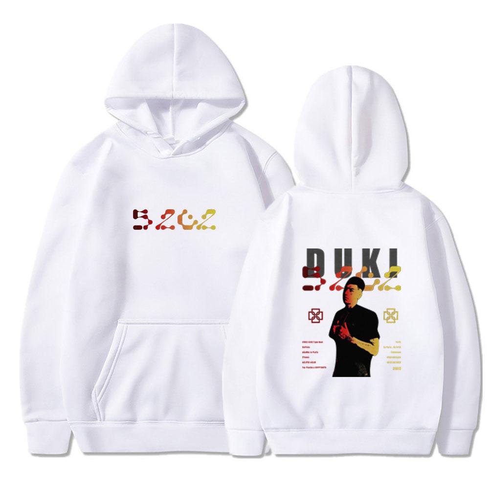 Rapper Duki 5202 MIXTAPE Album Hoodies Men's Women Clothing Fashion Hip Hop Hooded Sweatshirts Vintage Streetwear Winter Hoody