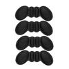 Prevent Blisters with Heel Pads, Shoe Heel Protection, Anti-Slip, Adjustable Heel Cushions with Adhesive Stickers, 2 Pairs, 4 Pads, Unisex (Black, 3mm
