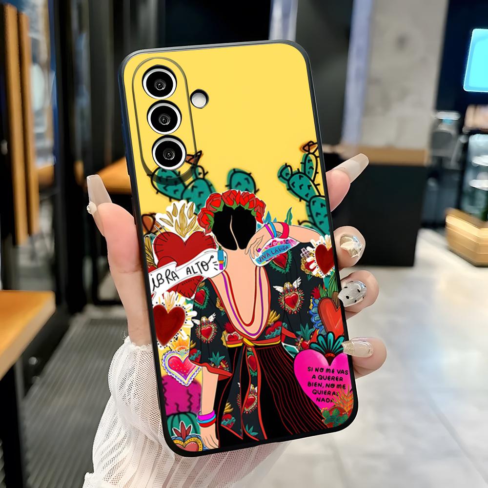 Чехол для телефона F-Frida Kahlo для Samsung A25 A13 A33 5G A54 A36 A35 A56 A52 A14 Ударопрочный Мягкий чехол