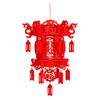 DIY Red Lantern Chinese New Year Hanging Lantern Self-Assembly Good Luck Traditional Lantern for Spring Festival Party