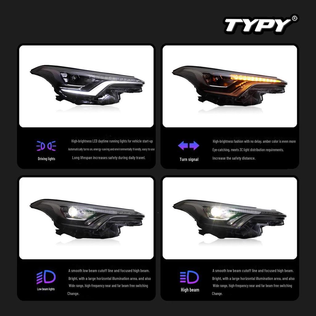 Светодиодная фара в сборе для Toyota CHR/IZOA 18-20 с динамическими указателями поворота
