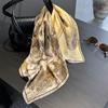 Luxury Brand 100% Natural Silk Scarf Women Design Small Square Shawl Hair Ribbon Headband Fashion Neckerchief Bandana