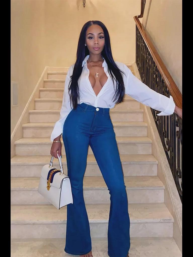 Women's European & American Flare Jeans, Plus Size, Sexy Hip-Lifting Style, Pencil Fit, JN20.