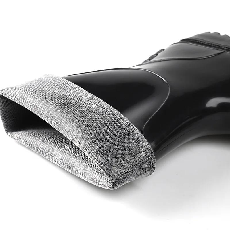 Дождевики мужские до середины голени ПВХ черные резиновые сапоги мужские рыболовные водные сапоги резиновые резиновые сапоги Botas De Agua Hombre