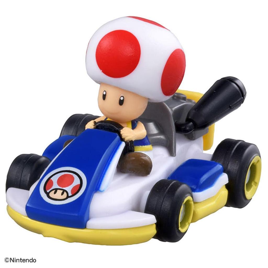 Takara Tomy Tomica Drift Tomica Mario Kart Drift Starter Set Toad Standard Kart Mini Car Toy Ages & 3+