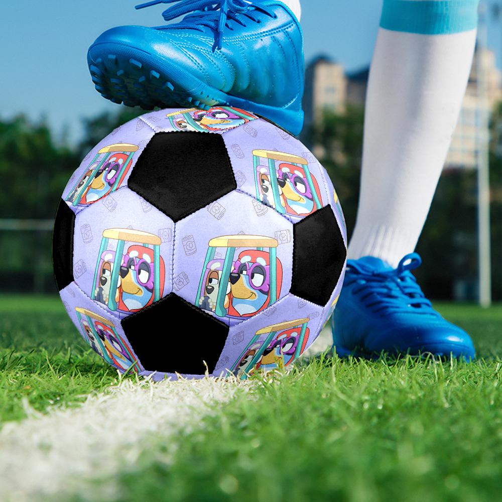 Bluey Theme Size 5 Soccer Ball, Suitable for Both Indoor and Outdoor Matches, a Gift Suitable for Everyone.