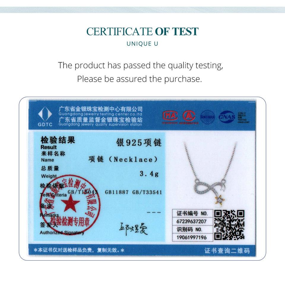 BAMOER из стерлингового серебра 925 пробы, кулон «Бесконечность любви», ожерелье, цепочка на шею «Метеор» для женщин, подарок на годовщину, ювелирные украшения