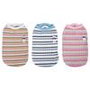 Pet spring and summer elastic stripe embroidery color matching outer wear vest Teddy Schnauzer than bear puppy dog clothes