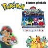 Pocket Monster Ball Toy 7cm Diameter Abs Material Set Of 8 Pokemon Figures